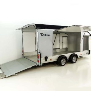 Debon Kofferanhänger Roadster C1000 200x500x200 cm 3,5t schwarz – Bild 4