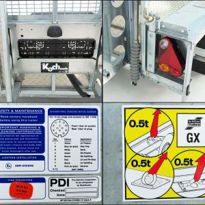 Ifor Williams Baumaschinenanhänger GX125 157x366 3,5t | Rampe 1,2m | Aluboden – Bild 7
