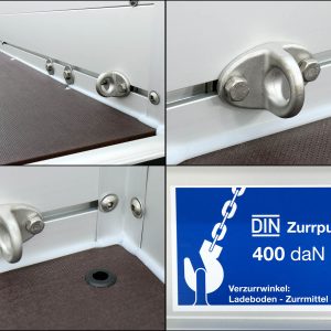  Anhänger mit Plane 125x250cm 750kg | Typ U4 | Flachplane Profi weiß – Bild 12