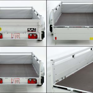  Anhänger mit Plane 125x250cm 750kg | Typ U4 | Flachplane Profi hellblau – Bild 9
