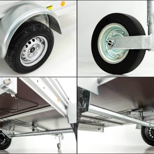  Anhänger 150x300cm 750kg | Typ U7 | Flachplane Profi schwarz – Bild 9
