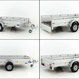  Anhänger 150x300cm 750kg | Typ U7 | Flachplane Profi schwarz – Bild 4