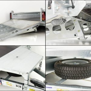 Ifor Williams Baumaschinenanhänger GX105 HD 157x303 3,5t | Auffahrrampe – Bild 6