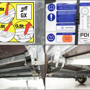 Ifor Williams Baumaschinenanhänger GX105 HD 157x303 3,5t | Auffahrrampe – Bild 8