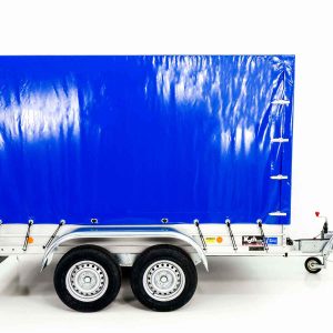  Anhänger mit Plane 150x300cm 2600kg | Typ 7.26 | Hochplane 180 cm - Blau – Bild 10