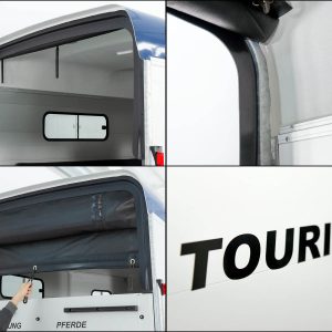 Cheval Liberte Pferdeanhänger Touring Jumping | Pullman-Fahrwerk | Sattelkammer | blau – Bild 14