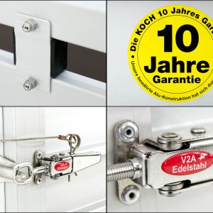  Anhänger mit Plane 150x300cm 1300kg | Typ 7.13 | Hochplane 160cm - Schwarz – Bild 9