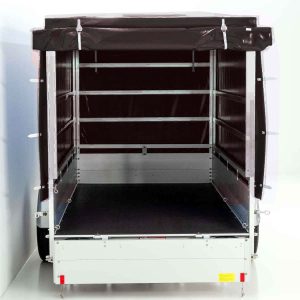  Anhänger mit Plane 150x300cm 1300kg | Typ 7.13 | Hochplane 160cm - Schwarz – Bild 3