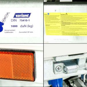 Variant Dreiseitenkipper VDK 168x320 3,0t | E-Pumpe | Stahlbordwandaufsatz 60 cm – Bild 5
