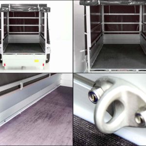  Anhänger mit Plane 125x250cm 750kg | Typ U4 | Hochplane 140 cm Profi | Anthrazit – Bild 7