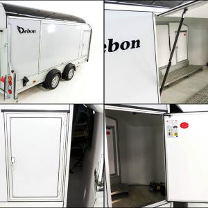 Debon Kofferanhänger Roadster C1000 200x500x200 cm 3,5t schwarz | E-Winde | Erhöhungsrampen – Bild 7