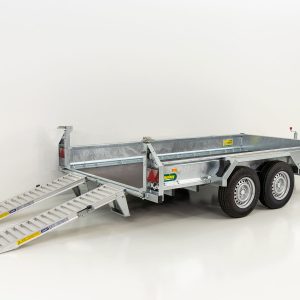 Unsinn Baumaschinenanhänger UBA 166x366cm 3,0t | Schwenk-Rampen – Bild 7