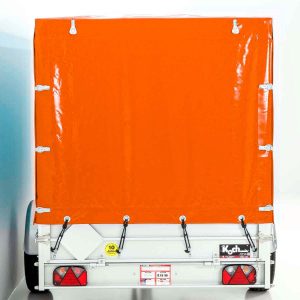  Anhänger mit Plane 150x300cm 1300kg | Typ 7.13 | Hochplane 160cm - Orange – Bild 7