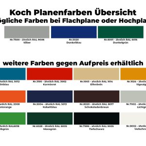  Anhänger mit Plane 185x400 cm 2600 kg | Typ 10.26 | Hochplane 200 cm - Gelb – Bild 10