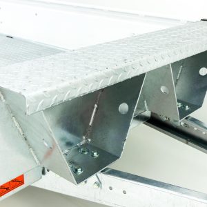 Vezeko Baumaschinenanhänger BA 155x360cm 3,5t | SB | Schwenk-Rampen | grau – Bild 9