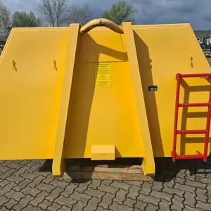Roll-Off-Container mit gelben Doppelflügeltüren (13 m³) – Bild 4