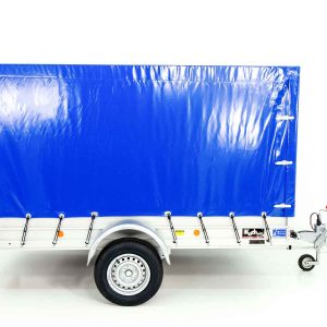  Anhänger mit Plane 150x300cm 1300kg | Typ 7.13 | Hochplane 160cm - Blau – Bild 15
