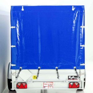  Anhänger mit Plane 150x300cm 1300kg | Typ 7.13 | Hochplane 160cm - Blau – Bild 3