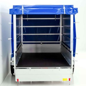  Anhänger mit Plane 150x300cm 1300kg | Typ 7.13 | Hochplane 160cm - Blau – Bild 4