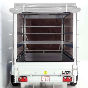  Anhänger mit Plane 150x350cm 2600kg | Typ 8.26 | Hochplane 180cm Silber – Bild 7