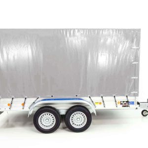  Anhänger mit Plane 150x350cm 2600kg | Typ 8.26 | Hochplane 180cm Silber – Bild 10