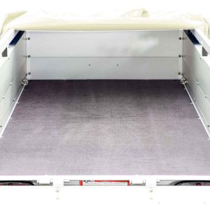  Anhänger mit Plane 105x205cm 750kg | Typ U2 | Flachplane Profi Elfenbein beige – Bild 3