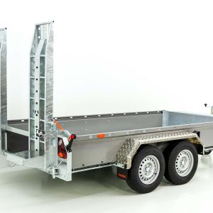Vezeko Baumaschinenanhänger BA 175x360cm 3,5t | SB | Schwenk-Rampen | grau – Bild 9