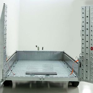 Vezeko Baumaschinenanhänger BA 175x360cm 3,5t | SB | Schwenk-Rampen | grau – Bild 10