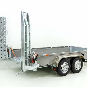 Vezeko Baumaschinenanhänger BA 175x360cm 3,5t | SB | Schwenk-Rampen | grau – Bild 11