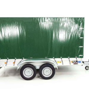 Anhänger mit Plane 150x350cm 2600kg | Typ 8.26 | Hochplane 180cm - Grün – Bild 10